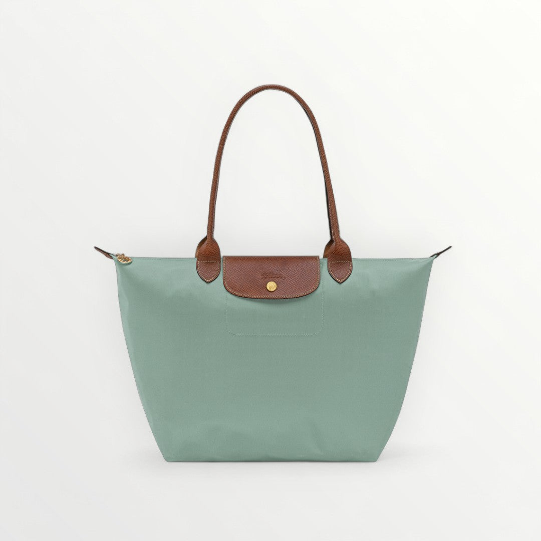 LNGCHMP Le Pliage Tote Bag Celadon Blue