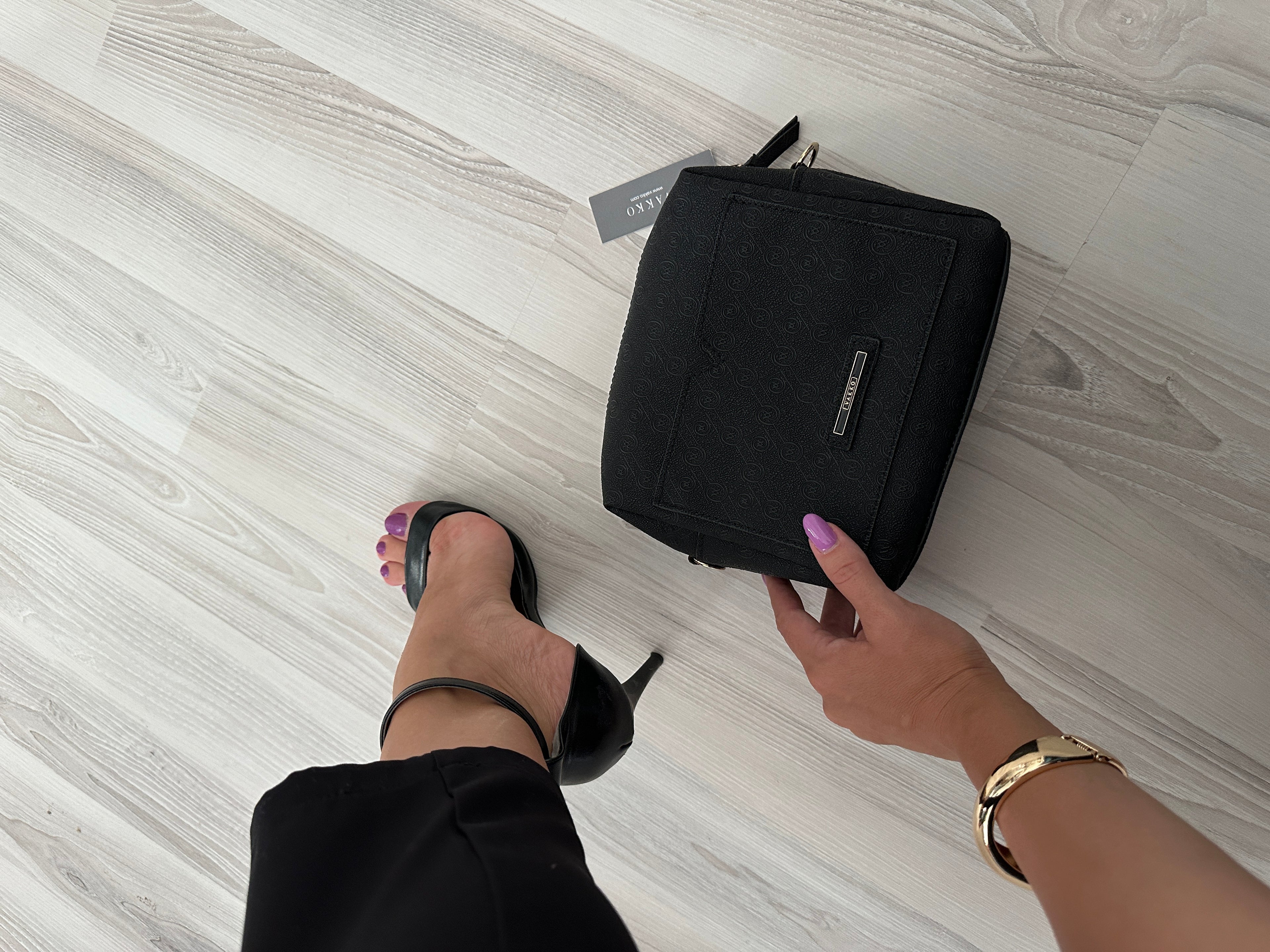 VKK Kutu Postacı Çanta Siyah