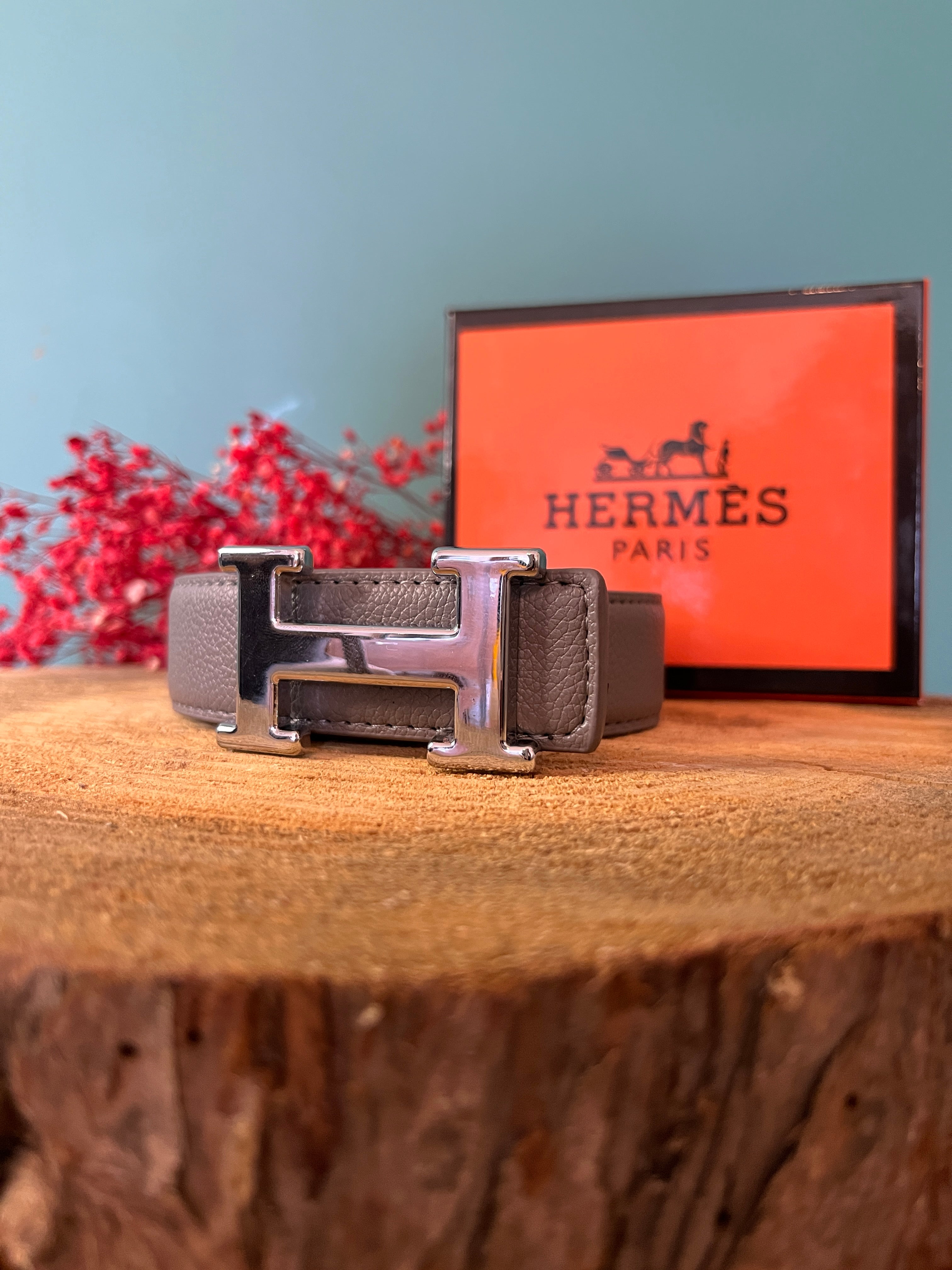 HRMS Çift Taraflı Kemer Gri-Siyah