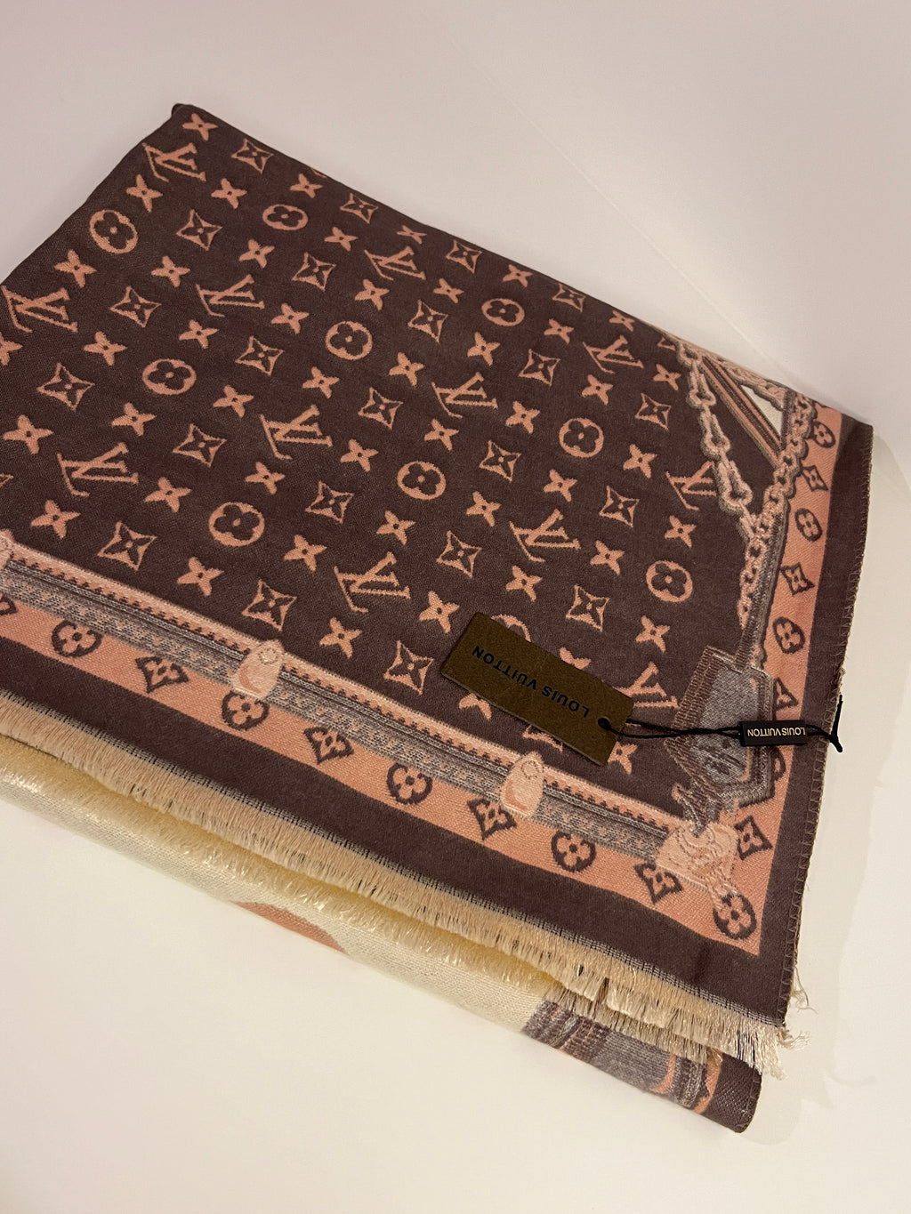LV Şal Karışık Renk Pembe