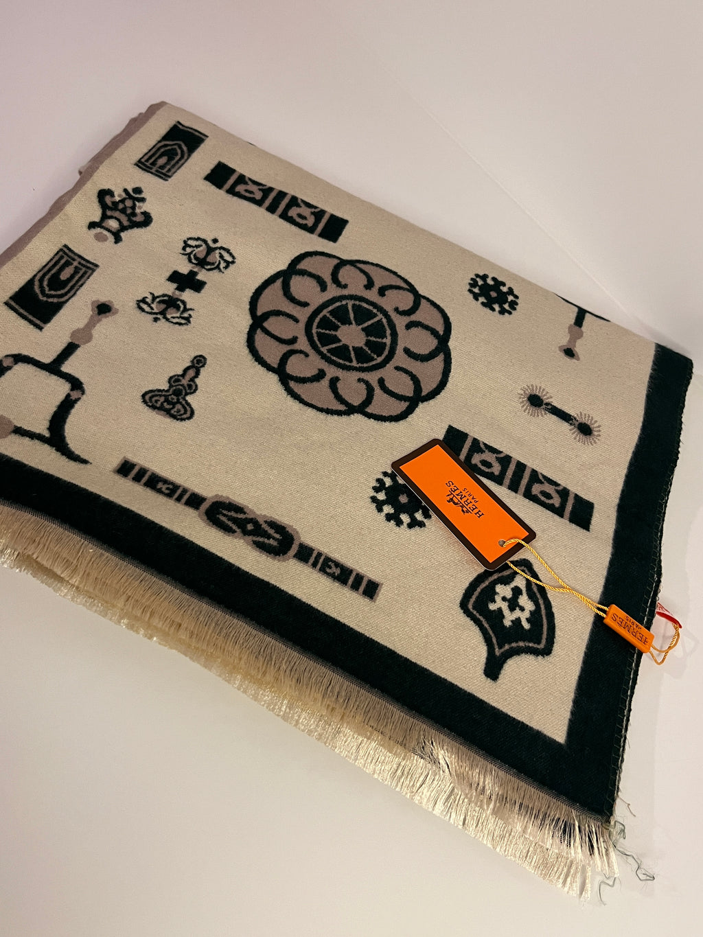 HRMS Şal Yeşil Bej