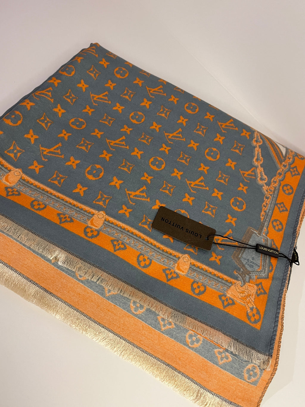 LV Şal Karışık Renk Turuncu