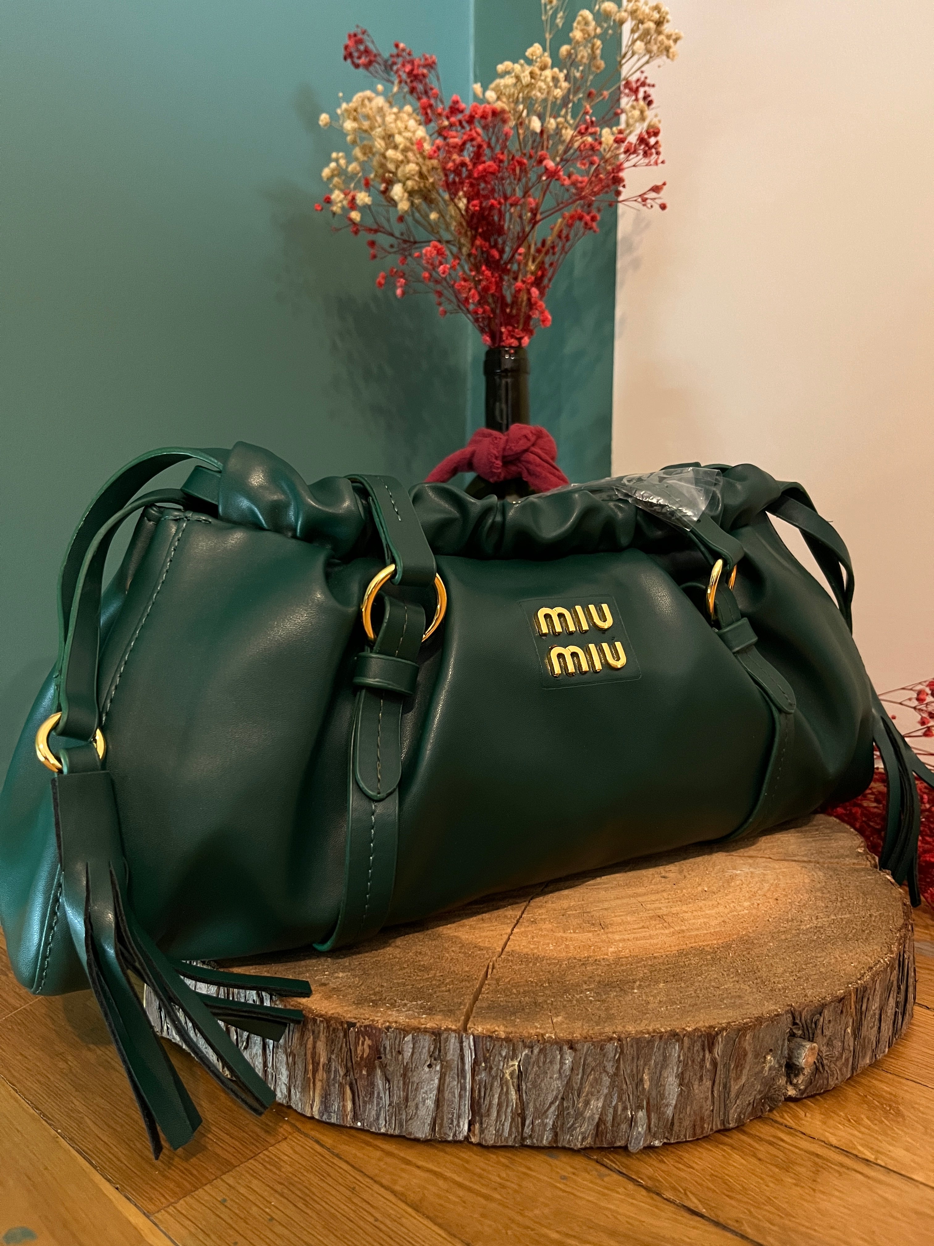 MMIU Joie Nappa Bag Green