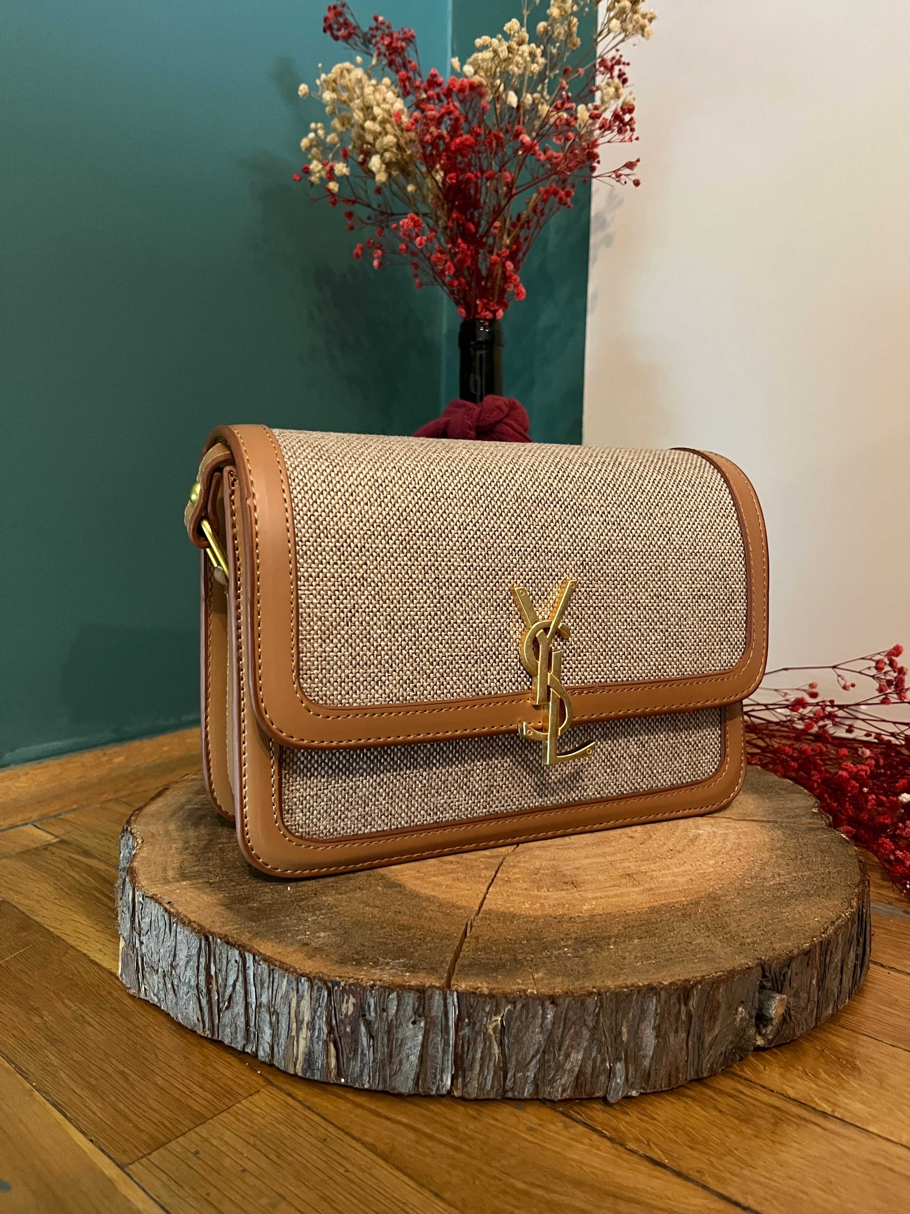 YSL Solferino Crossbody Bag Beige