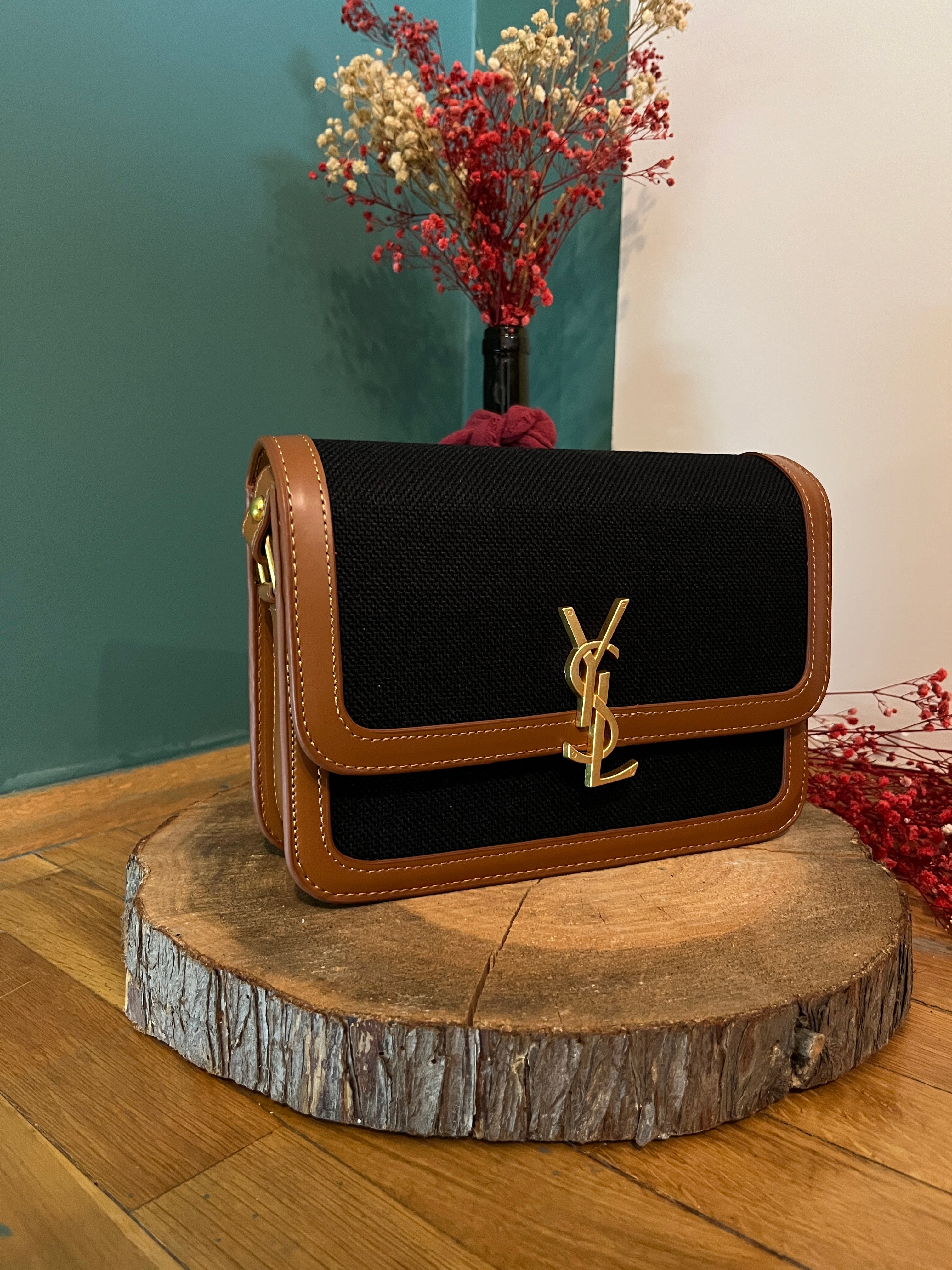 YSL Solferino Crossbody Bag Brown