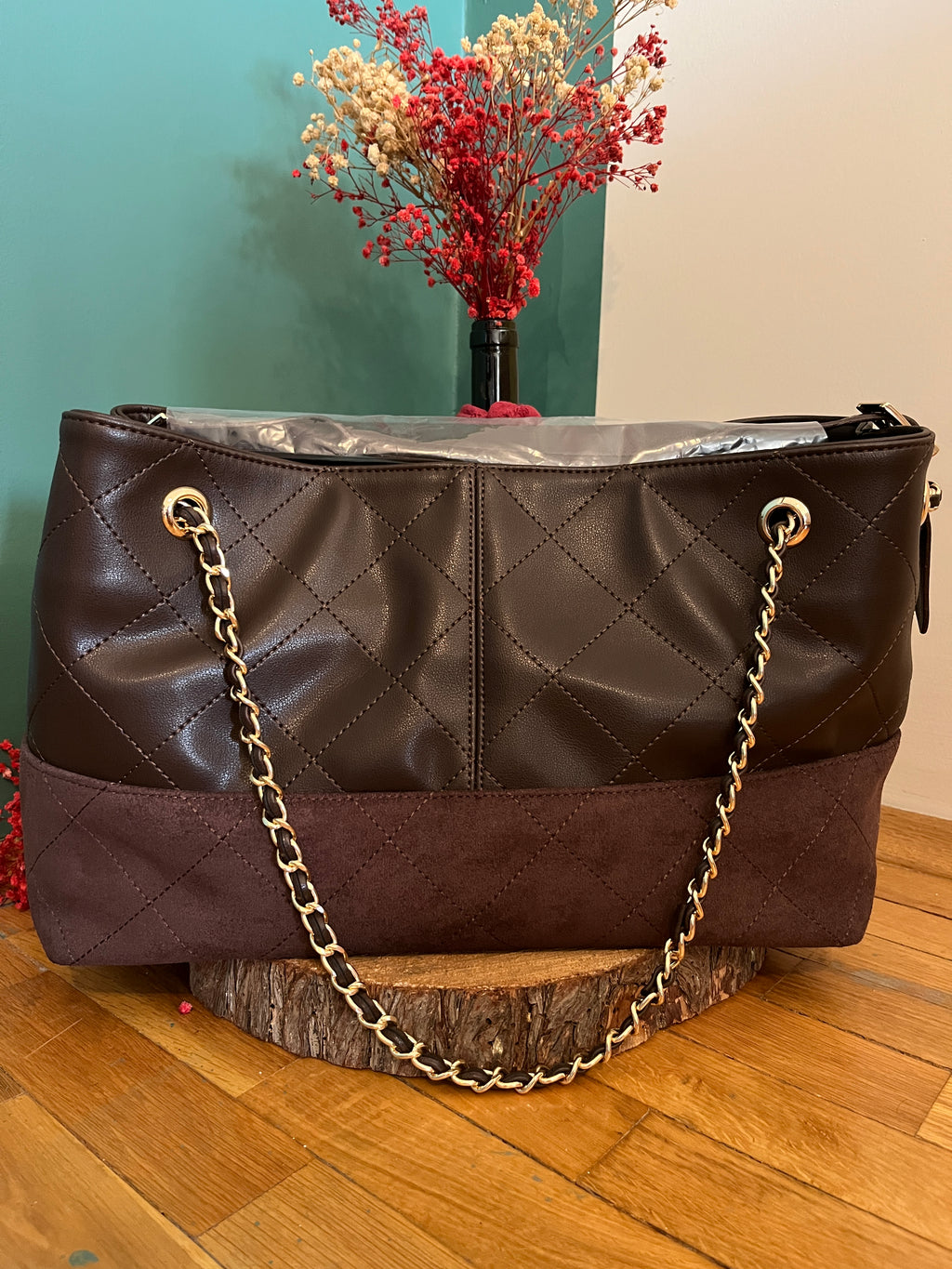 CHNL Shopping Bag Dark Brown