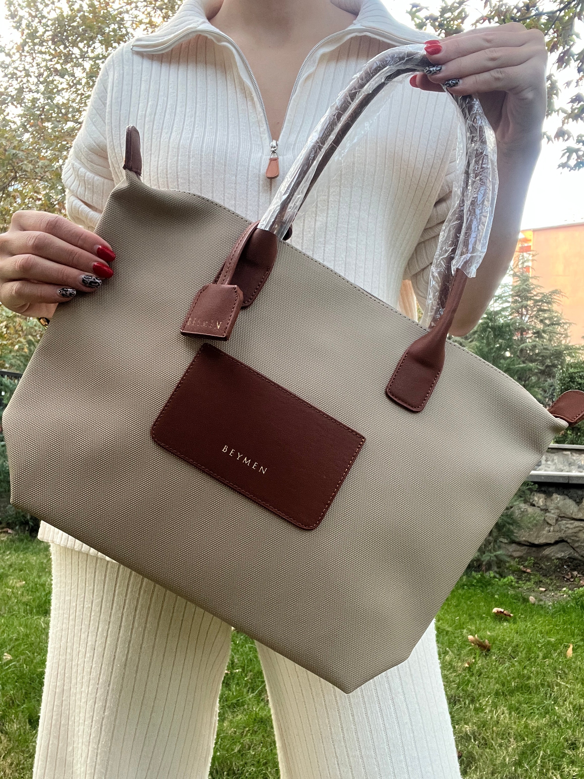 BYMN Ny Luxe Daily Shoulder Bag Beige