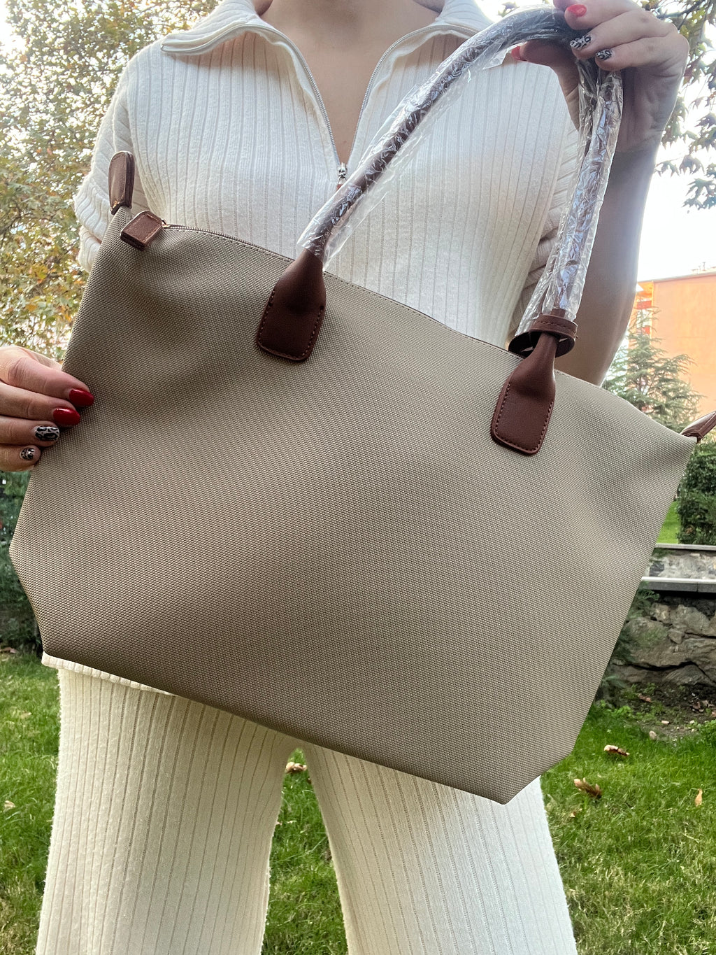 BYMN Ny Luxe Daily Shoulder Bag Beige