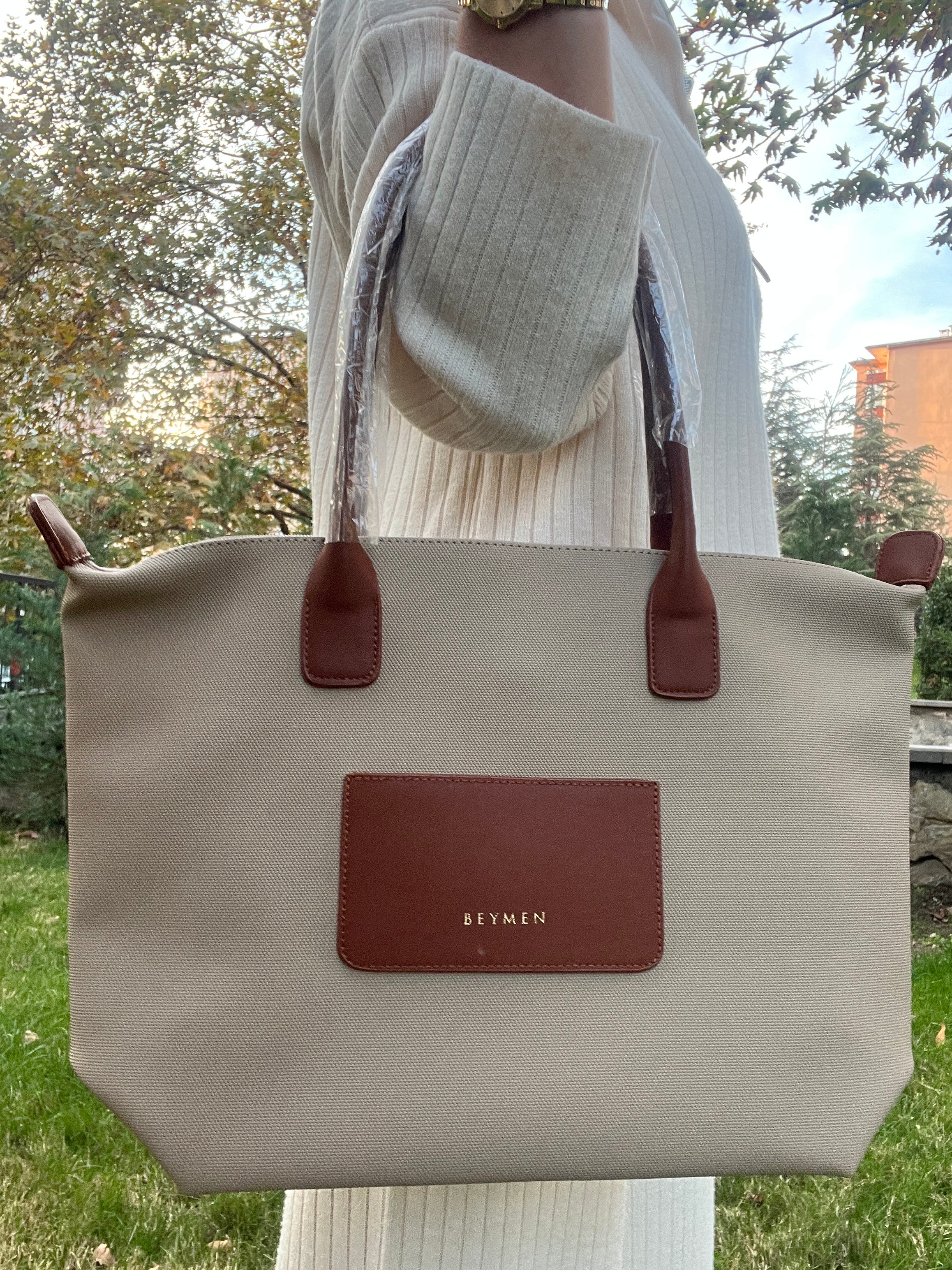 BYMN Ny Luxe Daily Shoulder Bag Beige