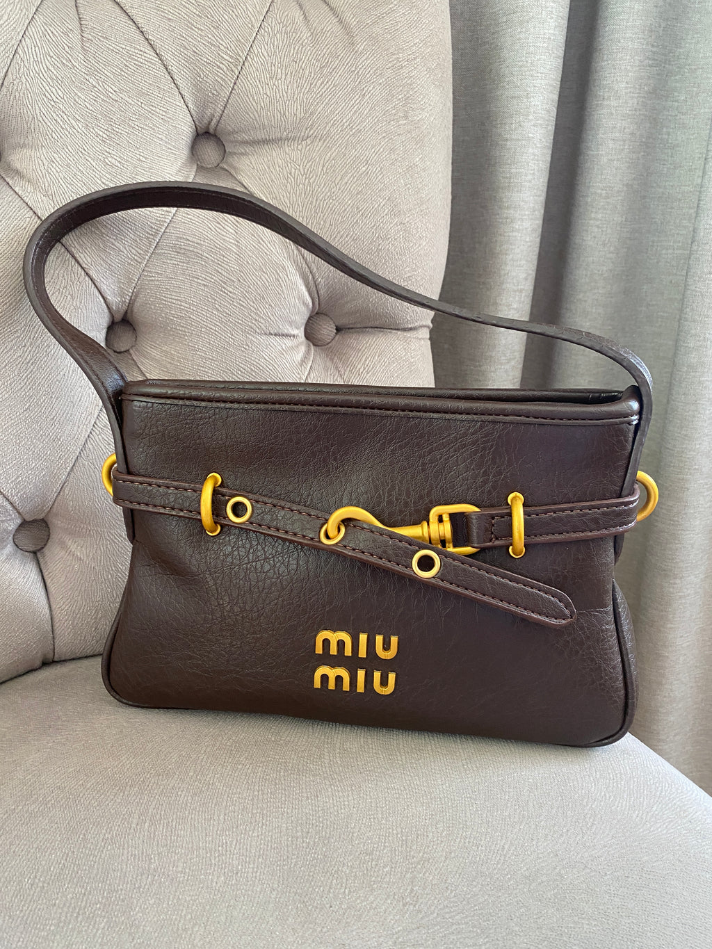 MMIU Vitello Bag brown