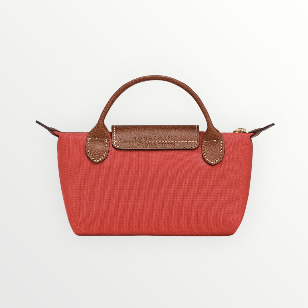 LNGCHMP Le Pliage Pouch With Handle - Red