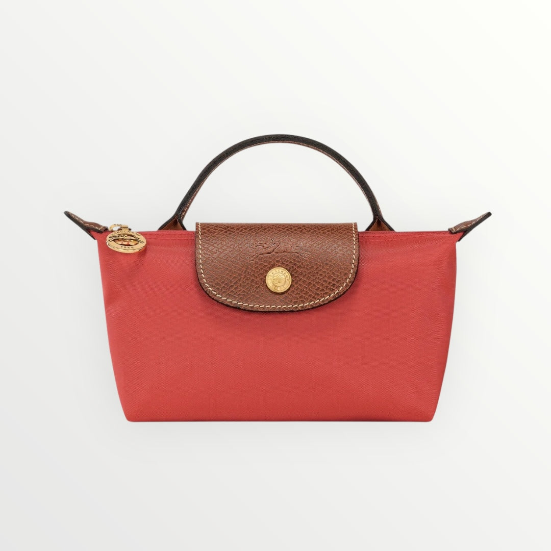 LNGCHMP Le Pliage Pouch With Handle - Red