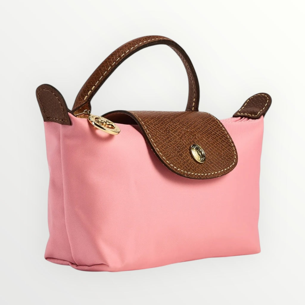 LNGCHMP Le Pliage Pouch With Handle - Pink