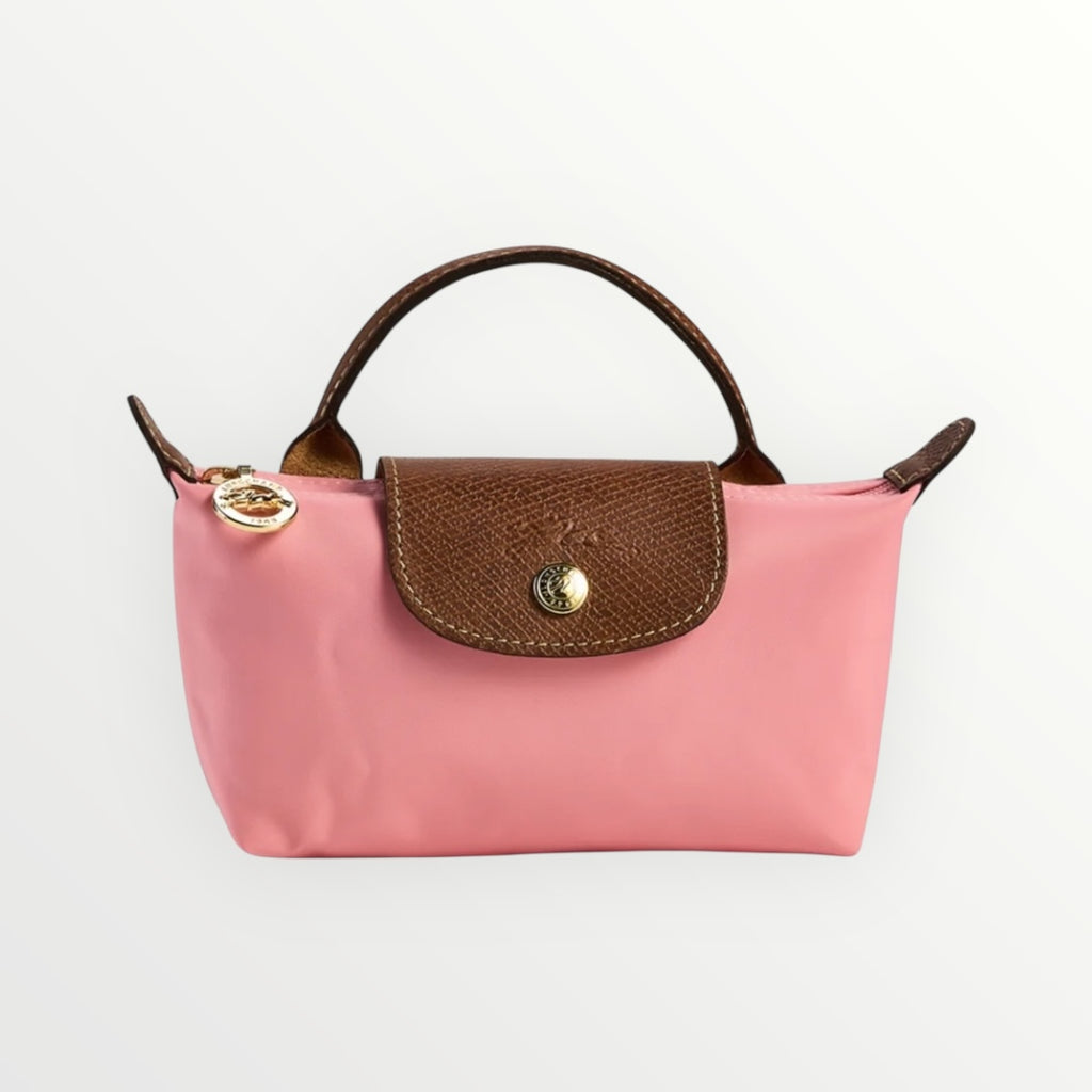 LNGCHMP Le Pliage Pouch With Handle - Pink